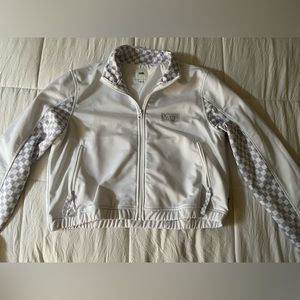 Vans crop top zip up sweater